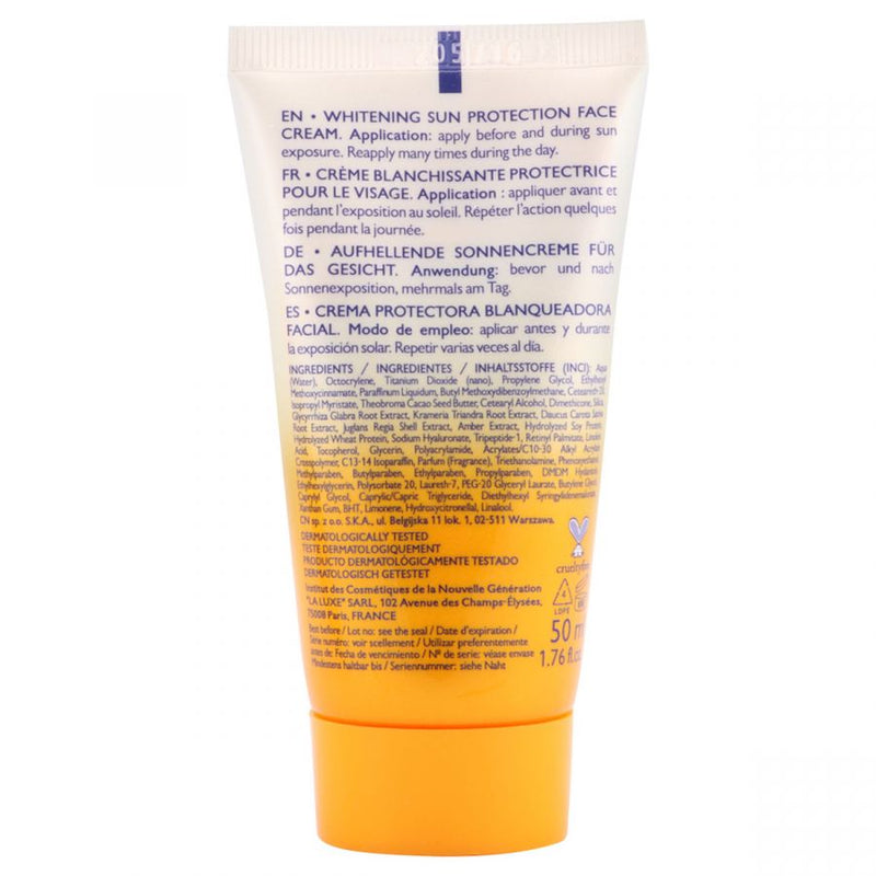 La Luxe Sun Protection Face Cream Whitening Spf 30 50ml - MeStore - Eveline