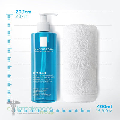 La Roche Posay Effaclar Purifying Foaming Gel For Oily Sensitive Skin 400ml - MeStore - La roche Posay