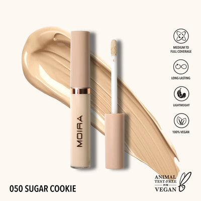 Lavish Creamy Concealer (050, Sugar Cookie) - MeStore - Moira Beauty