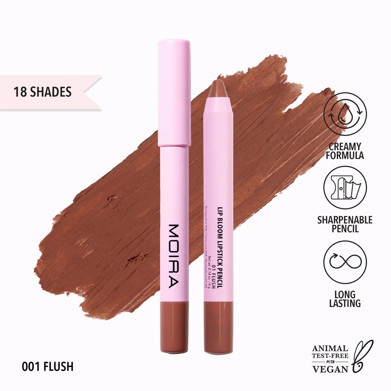 Lip Bloom Lipstick Pencil (001, Flush) - MeStore - Moira Beauty