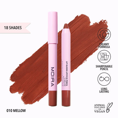 Lip Bloom Lipstick Pencil (010, Mellow) - MeStore - Moira Beauty