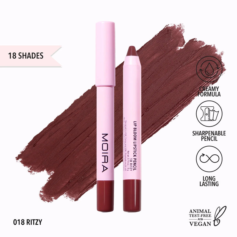 Lip Bloom Lipstick Pencil (018, Ritzy) - MeStore - Moira Beauty