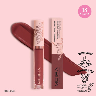 Lip Divine Liquid Lipstick (010, Rogue) - MeStore - Moira Beauty