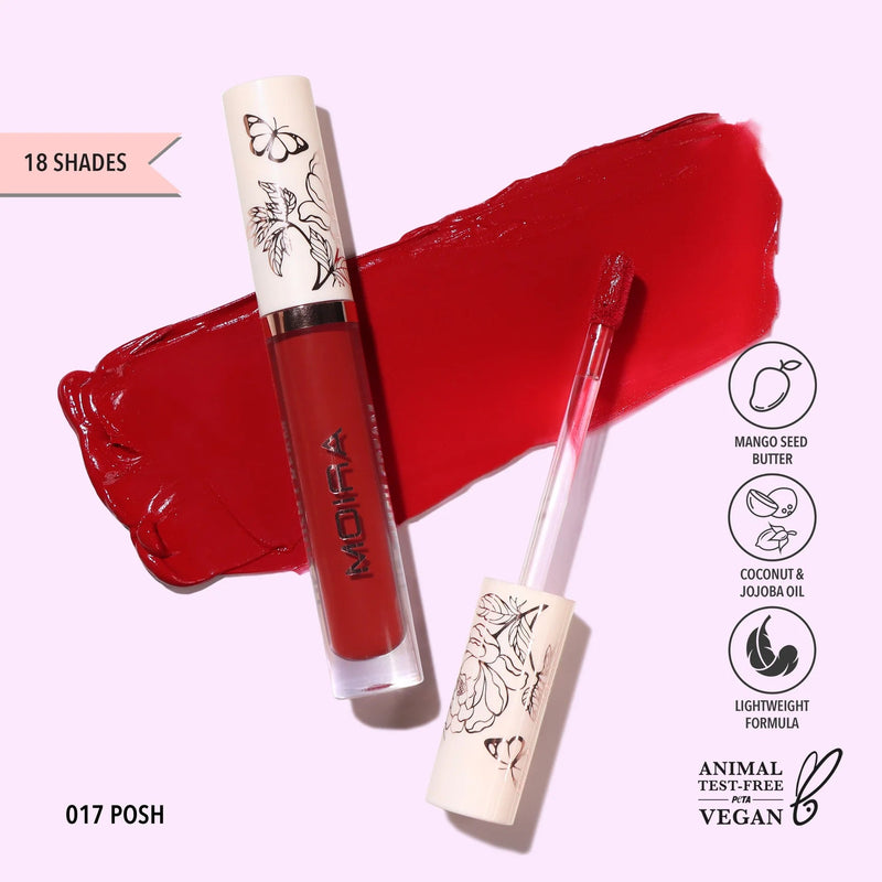 Lip Plush Cream (017, Posh) - MeStore - Moira Beauty