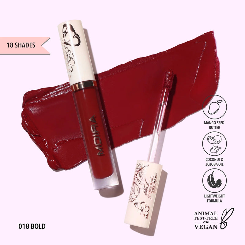 Lip Plush Cream (018, Bold) - MeStore - Moira Beauty