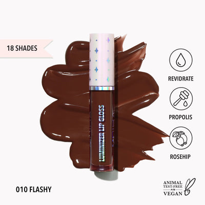 LLG010 - Luminizer Lip Gloss (010, Flashy) - MeStore - Moira Beauty