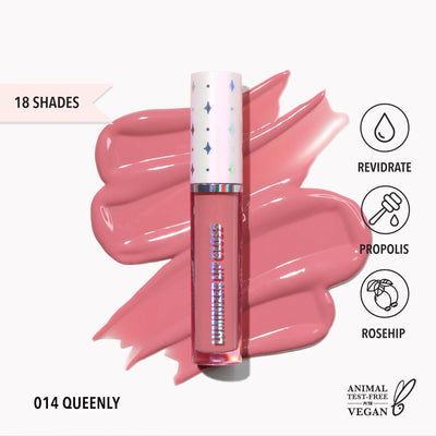 LLG014 - Luminizer Lip Gloss (014, Queenly) - MeStore - Moira Beauty