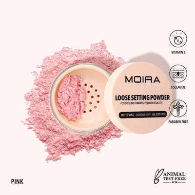 Loose Setting Powder (008, Pink) - MeStore - Moira Beauty