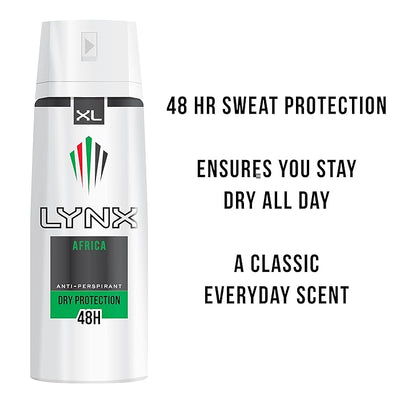 LYNX AFRICA 72HRS ANTI SWEAT  200ML  - MeStore - Impulse