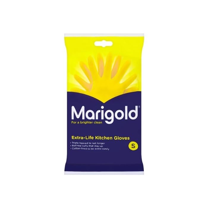 Marigold Kitchen Rubber Gloves Small - MeStore - Marigold