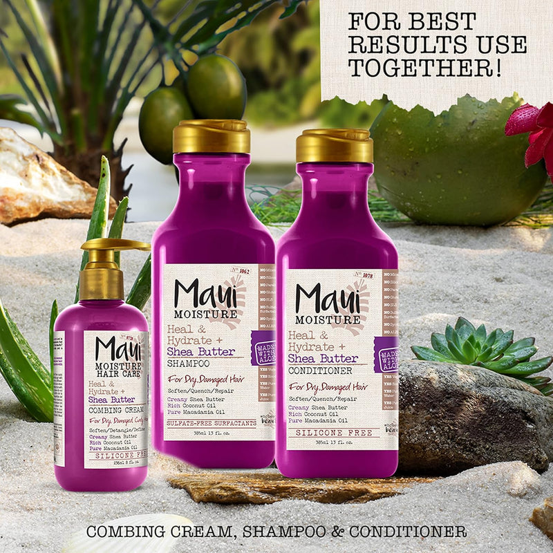 Maui Moisture Heal Hydrate Shea Butter Shampoo 13Oz - MeStore - Maui Moisture