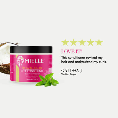 MIELLE ORGANICS - BABASSU OIL MINT DEEP CONDITIONER - 8 OZ - MeStore - Mielle Organics