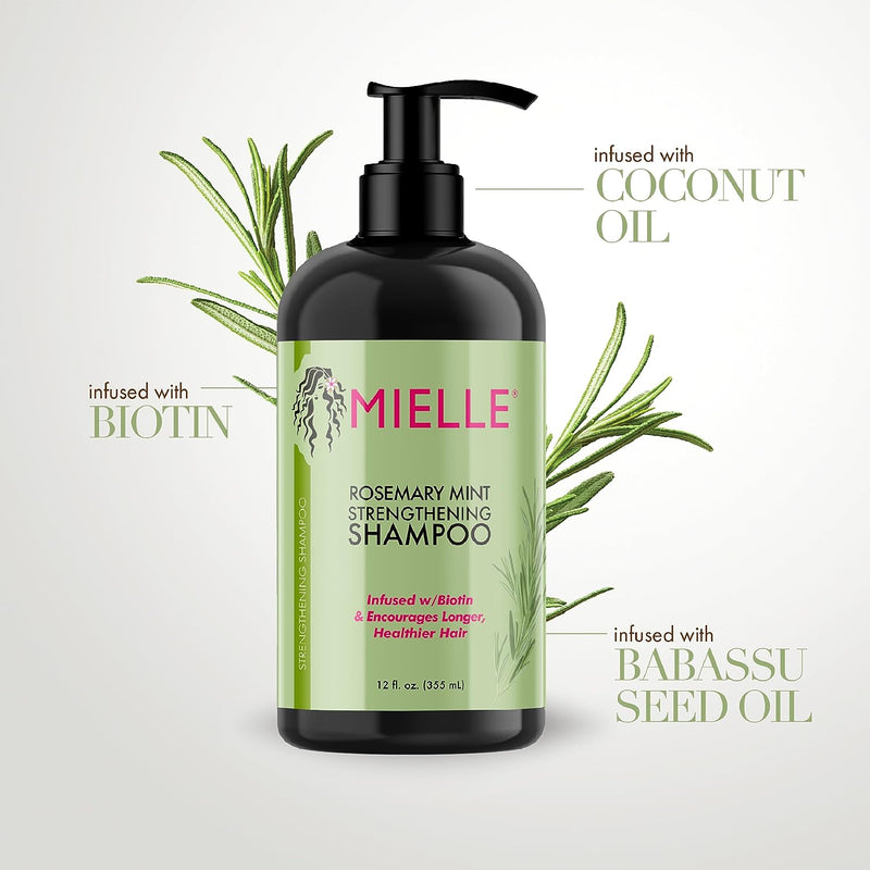 MIELLE ORGANICS - MIELLE ROSE MINT SHAMPOO 12OZ - 12 OZ - MeStore - Mielle Organics