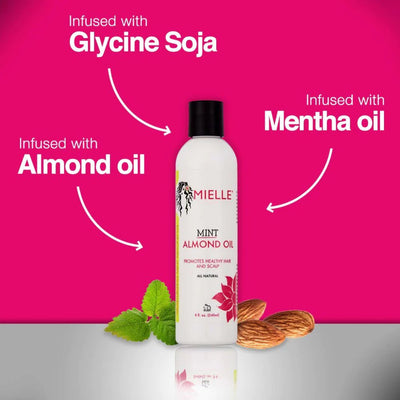 MIELLE ORGANICS - MINT ALMOND OIL - 8 OZ - MeStore - Mielle Organics