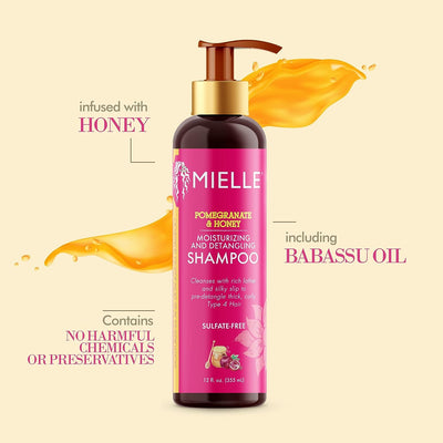 MIELLE ORGANICS - POMEGRANATE & HONEY SHAMPOO - 12 OZ - MeStore - Mielle Organics