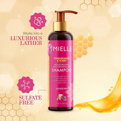 MIELLE ORGANICS - POMEGRANATE & HONEY SHAMPOO - 12 OZ - MeStore - Mielle Organics