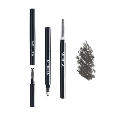 Moira 3 in 1 Perfect Brow ( 004, Charcoal ) - MeStore - Moira Beauty