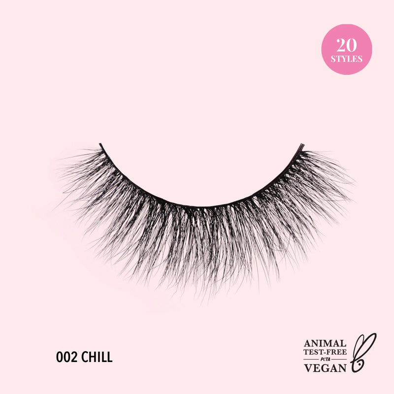 Moira 3D Effect Bionic Vegan Faux Mink Lashes (002, Chill) - MeStore - Moira Beauty