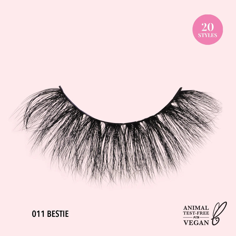 Moira 3D Effect Bionic Vegan Faux Mink Lashes (011, Bestie) - MeStore - Moira Beauty