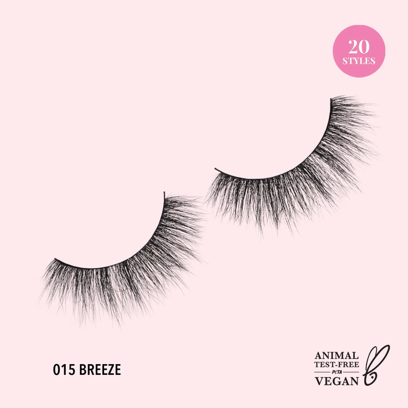 Moira 3D Effect Bionic Vegan Faux Mink Lashes (015, Breeze) - MeStore - Moira Beauty