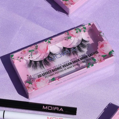 Moira 3D Effect Bionic Vegan Faux Mink Lashes (018, Vibes) - MeStore - Moira Beauty