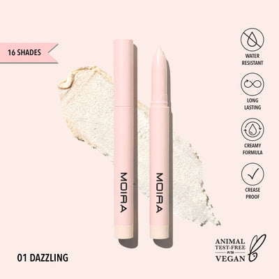 Moira - At Glance Stick Shadow (001, Dazzling) - MeStore - Moira Beauty