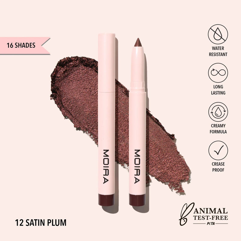 Moira - At Glance Stick Shadow (012, Satin Plum) - MeStore - Moira Beauty