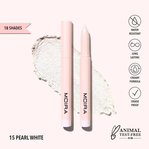 Moira At Glance Stick Shadow (015, Pearl White) - MeStore - Moira Beauty