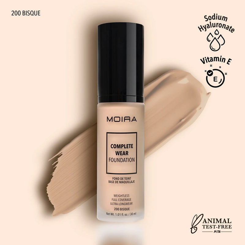 Moira - Complete Wear™ Foundation (200, Bisque) - MeStore - Moira Beauty