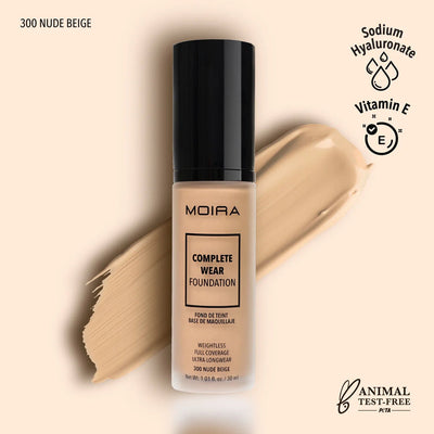 Moira - Complete Wear™ Foundation (300, Nude Beige) - MeStore - Moira Beauty