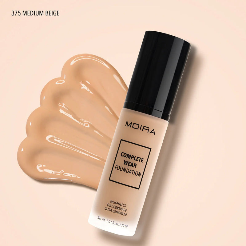 Moira Complete Wear Foundation (375, Medium Beige) - MeStore - Moira Beauty