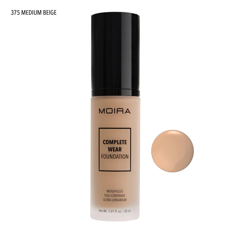 Moira Complete Wear Foundation (375, Medium Beige) - MeStore - Moira Beauty