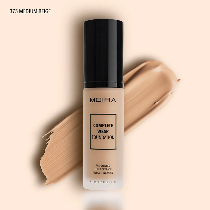 Moira Complete Wear Foundation (375, Medium Beige) - MeStore - Moira Beauty