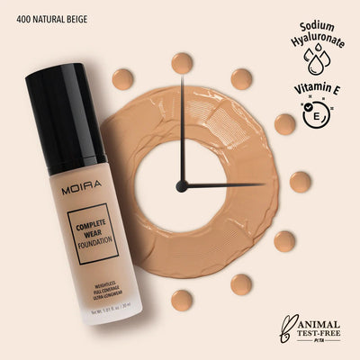 Moira - Complete Wear Foundation (400, Natural Beige) - MeStore - Moira Beauty