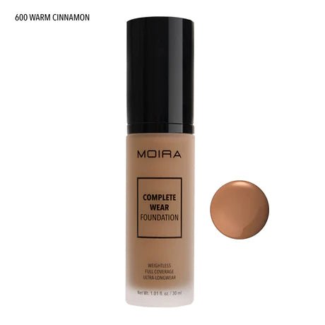 Moira - Complete Wear™ Foundation (600, Warm Cinnamon) - MeStore - Moira Beauty