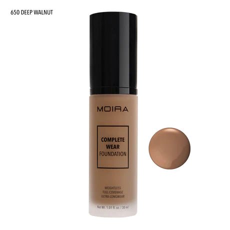 Moira - Complete Wear™ Foundation (650, Deep Walnut) - MeStore - Moira Beauty