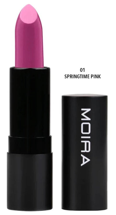 Moira - Defiant Lipstick (001, Springtime Pink) - MeStore - Moira Beauty