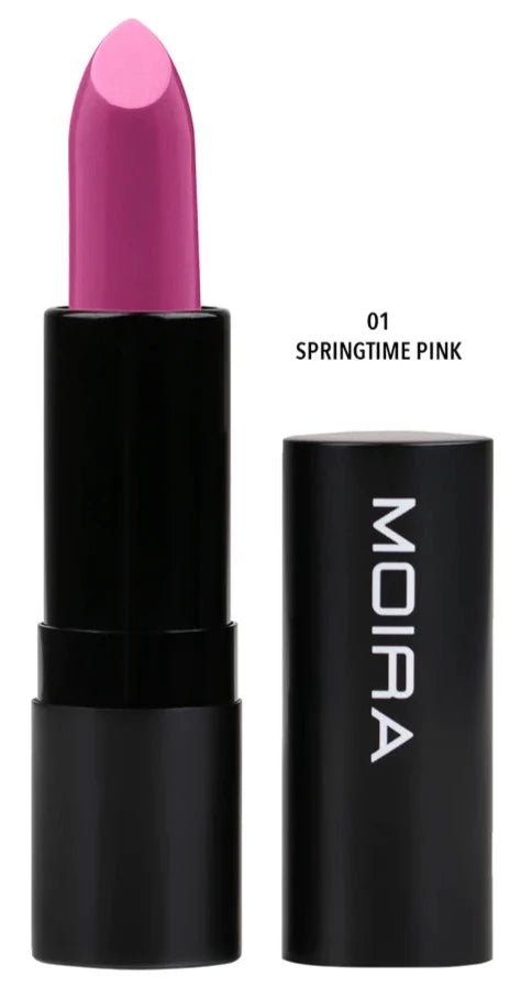 Moira - Defiant Lipstick (001, Springtime Pink) - MeStore - Moira Beauty