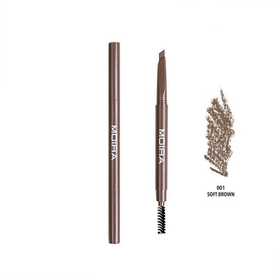 Moira Dual Brow Pencil (4 Colors) 001 Soft Brown - MeStore - Moira Beauty