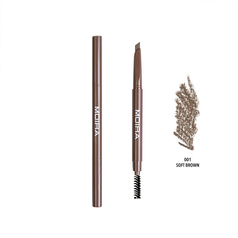 Moira Dual Brow Pencil (4 Colors) 001 Soft Brown - MeStore - Moira Beauty