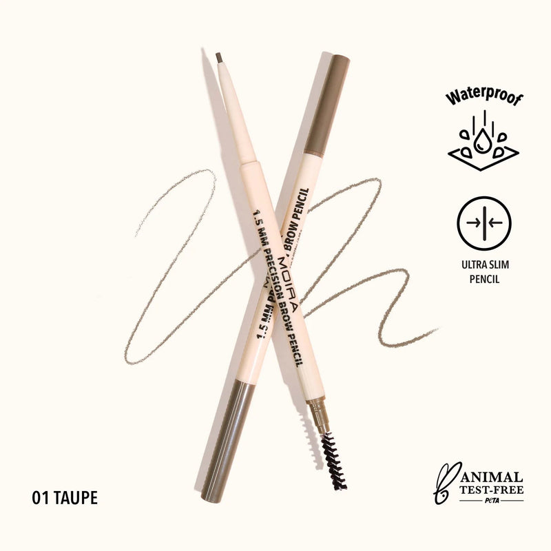 Moira - Precision Brow Pencil (001, Taupe) 1.5mm - MeStore - Moira Beauty