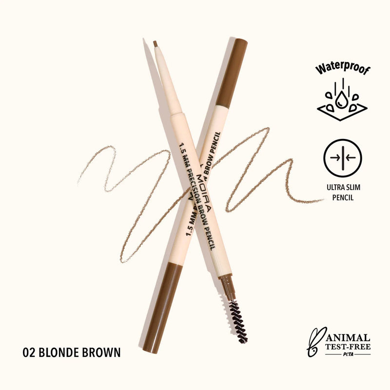 Moira - Precision Brow Pencil (002, Blonde Brown) 1.5mm - MeStore - Moira Beauty