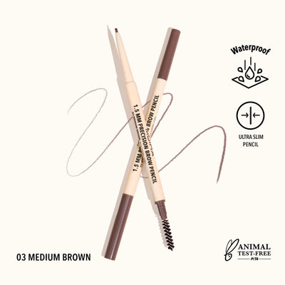 Moira - Precision Brow Pencil (003, Medium Brown) 1.5mm - MeStore - Moira Beauty