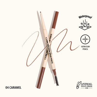 Moira - Precision Brow Pencil (004, Caramel) 1.5mm - MeStore - Moira Beauty