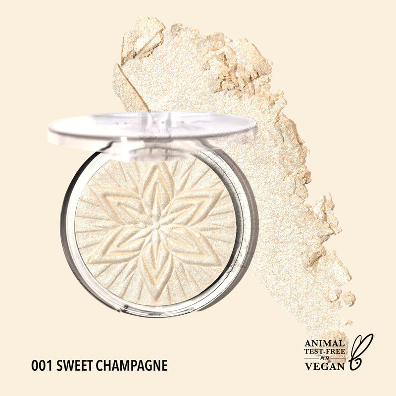 Moira - Sun Glow Face & Body Highlighter (001, Sweet Champagne) - MeStore - Moira Beauty