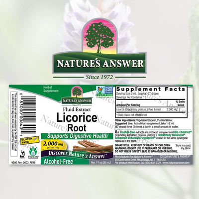 Nature's Answer Licorice Root 1oz - MeStore - Nature's Answer