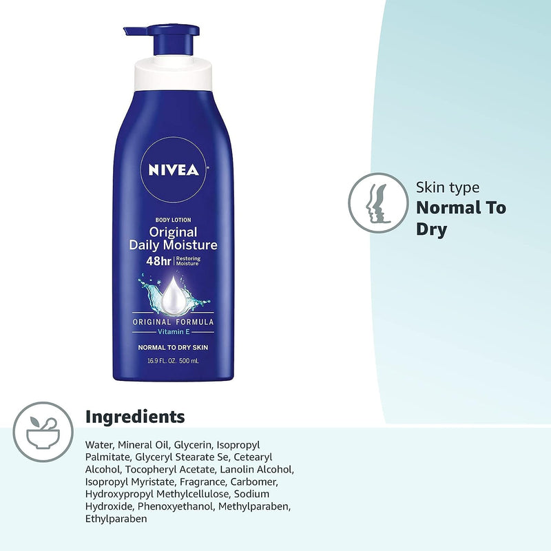 Nivea Essential Enhancement Original Daily Moisture Body Lotion - 16.9 Oz - MeStore - Nivea