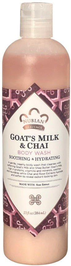 Nubian Body Wash Goats Milk & chai - 13 Fz - MeStore - NUBIAN HERITAGE