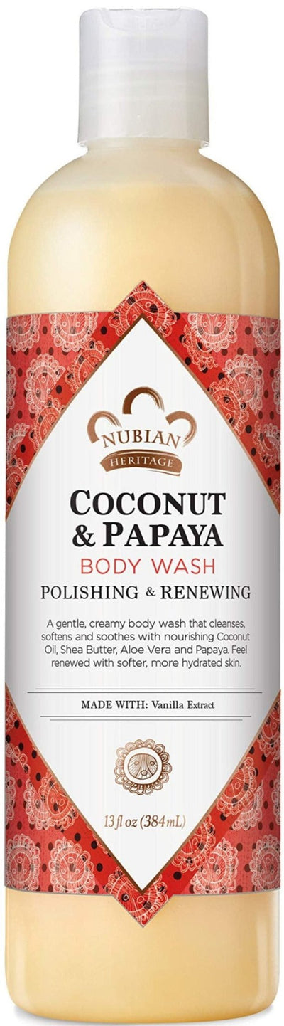 Nubian Heritage Coconut & Papaya Body Wash 13oz - MeStore - NUBIAN HERITAGE