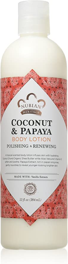 Nubian Lotion Coconut & Papaya 13 Fz - MeStore - NUBIAN HERITAGE